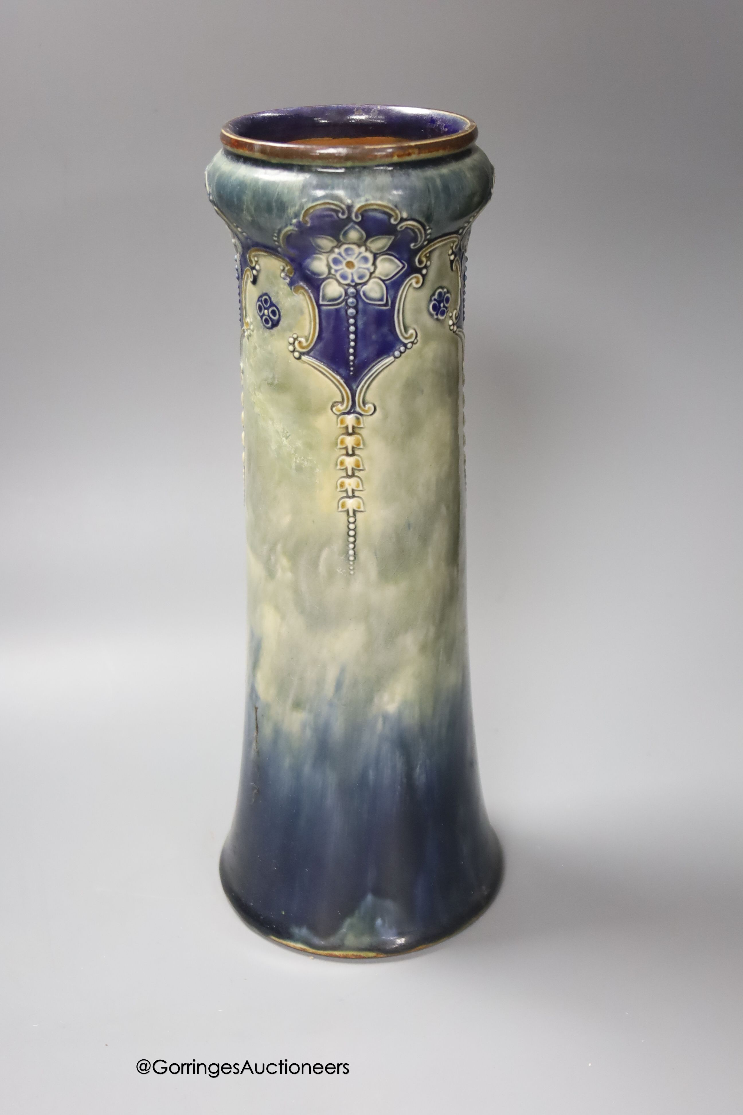 A Royal Doulton glazed stoneware vase, 33cm